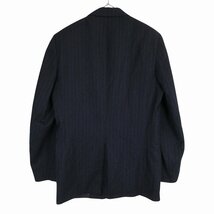 Christian Dior Monsieur ディオールムッシュ テーラードジャケット センターベント ストライプ ネイビー (メンズ XL) O3866 /1円スタート_画像2