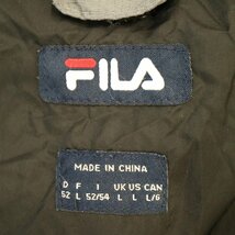 FILA フィラ ナイロンジャケット デタッチャブル スポーツ ワンポイントロゴ ブラック (メンズ L) O4258 /1円スタート_画像9