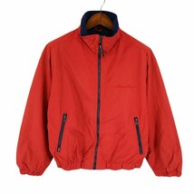 Eddie Bauer エディーバウアー 裏フリース ナイロンジャケット アウトドア キャンプ アウター 登山 レッド (メンズ M) O4244 /1円スタート_画像1