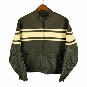 USA製 ROCKIN LEATHER レーシングジャケット モーターサイクル バイカー サーキット 走行用 ブラック (メンズ M) O4336 /1円スタート