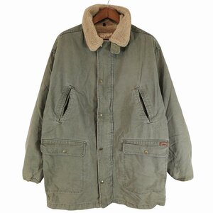 90年代 USA製 WOOLRICH ウールリッチ ジャケット 大きいサイズ 裏地ボア オリーブ (メンズ XL) O5035 /1円スタート