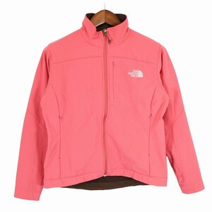 THE NORTH FACE ノースフェイス ソフトシェルジャケット アウトドア キャンプ アウター APEX ピンク (レディース M) O5173 /1円スタート