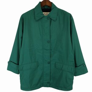 90年代 Eddie Bauer エディーバウアー ナイロン ジャケット アウトドア キャンプ アウター グリーン (レディース S) O6102 /1円スタート