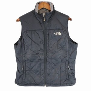 THE NORTH FACE ノースフェイス PRIMALOFT プリマロフト 中綿ナイロンベスト アウトドア ブラック (レディース L) O6313 /1円スタート