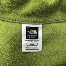 THE NORTH FACE ノースフェイス ハーフジップフリースジャケット 刺繍 アウトドア ラグラン グリーン (レディース M) O7170 /1円スタート_画像6