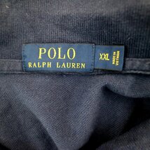 Polo by Ralph Lauren ポロバイラルフローレン ワンポイントロゴ ポロシャツ ネイビー (メンズ XXL) O0434 /1円スタート_画像9