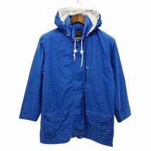 80年代 Eddie Bauer エディーバウアー 黒タグ ナイロンジャケット アウトドア キャンプ ブルー (レディース M) O8471 /1円スタート_画像1