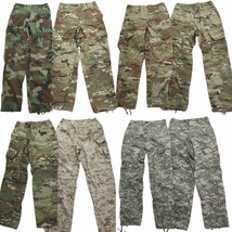 古着卸 まとめ売り 米軍実物 ミリタリー 8枚セット(メンズ M)フィールドパンツ BDUウッドランド マルチカム NWU デジタルカモ VM13 MQ9809_画像1