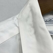 SALE/// Brooks Brothers ブルックスブラザーズ BD 長袖シャツ ボタンダウン カジュアル 無地 ホワイト (メンズ 16-32) P1013_画像5