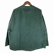 SALE/// OUTDOOR LIFE コットン ヘンリーネック 長袖Ｔシャツ アウトドア アメカジ カジュアル グリーン (メンズ XL) P1458_画像2