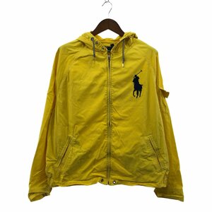 SALE/// 90年代 Polo by Ralph Lauren ポロ ラルフローレン フルジップ パーカー ジャケット カジュアル イエロー (メンズ XXL) P1402