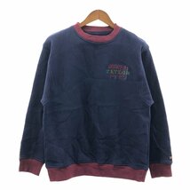 SALE/// JANSPORT ジャンスポーツ スウェット ロゴ刺 ネイビー (メンズ L) P1561_画像1