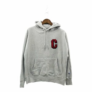 SALE/// Champion チャンピオン リバースウィーブ プルオーバーパーカー 防寒 アメカジ グレー (メンズ L) P1548