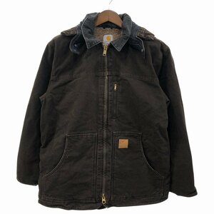 SALE/// Carhartt カーハート フルスウィングアームストロング ダック地 ワークジャケット ダークブラウン (メンズ L) P0354