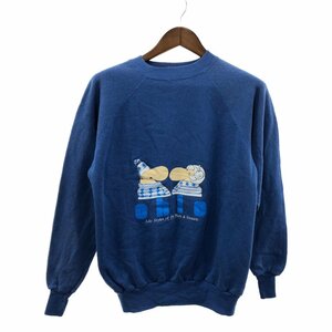 SALE/// 80年代 USA製 PANNILL パニール Ohio スウェット キャラクタープリント ブルー (メンズ X-LARGE) P0411