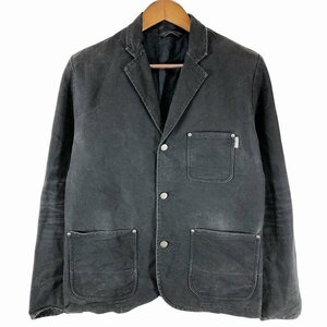 SALE/// Carhartt カーハート ダック地 テーラードジャケット ワーク カジュアル ブラック (メンズ L) P0925