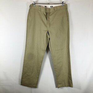 SALE/// Dickies ディッキーズ 874 ワーク パンツ 大きいサイズ カジュアル ベージュ (メンズ 38/32) P0914