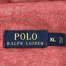 SALE/// Polo by Ralph Lauren ポロ ラルフローレン ワンポイントロゴ ハーフジップ スウェット カジュアル レッド (メンズ XL) P0917_画像7