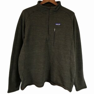 patagonia パタゴニア ハーフジップ セーター アウトドア キャンプ アウター 防寒 登山 ブラック (メンズ XXL) O4559 /1円スタート