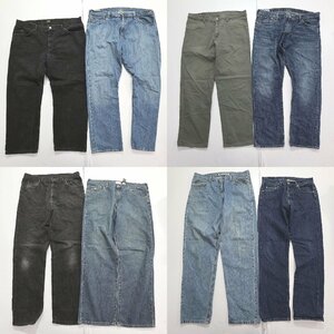 ◎ブランドMIXデニムパンツ set ラルフローレン Lee 他 (メンズ36/38/40/42) 8枚セット まとめ売り 古着卸 1円スタート DP14 MQ7181