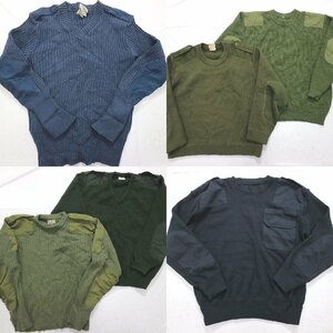 ◎ユーロミリタリーコマンドセーター set ニット 防寒 他 (メンズ2XL/XL/42/56/112) 6枚セット まとめ売り 古着卸 1円スタート MQ7617