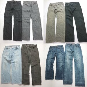 ◎リーバイス501デニムパンツ set ブラックデニム 他 (メンズW33/W34/W36) 8枚セット まとめ売り 古着卸 1円スタート DP3 MQ9300