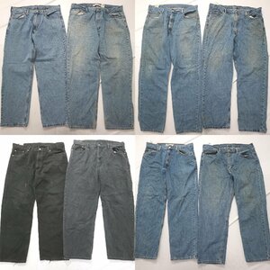 ◎リーバイス550デニムパンツ set ブラックデニム 他 (メンズW42/W40/W38) 8枚セット まとめ売り 古着卸 1円スタート DP5 MQ9342