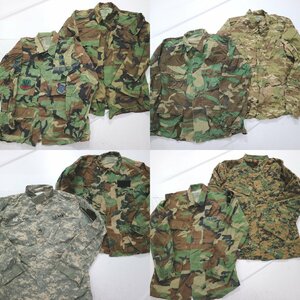 ◎米軍実物フィールドジャケットカモMIX set ミリタリー 他 (メンズL/M) 8枚セット まとめ売り 古着卸 1円スタート UM9 MQ9740