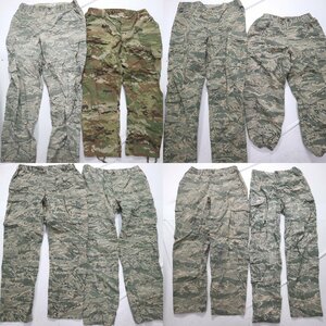 ◎米軍実物フィールドパンツカモMIX set ミリタリー 他 (メンズW40/W35/W34/W32) 8枚セット まとめ売り 古着卸 1円スタート UM13 MQ9743