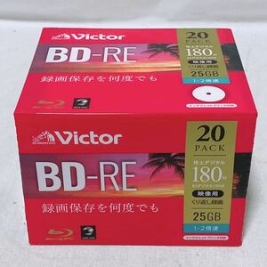 Victor BD-RE 録画保存を何度でも 20パック 地上デジタル180分 BSデジタル130分 映像用 繰り返し録画 25GB 1~2倍速 VBE130NP20J1 R-194