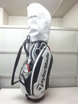 ★TaylorMade SY545★TM CORE キャディバッグ3★9.5型★ホワイト/シルバー★TOUR PREFERRED★テーラーメイド★レプリカ★ゴルフバッグ★_画像1