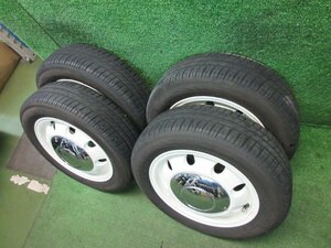 社外 13インチ 13x4.5J PCD100 +43 4H 155/65R13 4本　　2023.11.29.O.4-A70　23110954