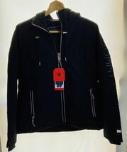 860.新品　ジャケット　Tommy Hilfiger トミー　ジャケット　レディース　L 黒　ブラック　上着　コート　フード　 トミーフィルフィガー_画像5