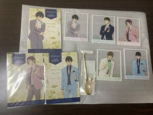 [新品] Free!FS×ヒルトン東京お台場 アクリルカード５種フルセット + ポストカード３種 + チャーム付きマドラー