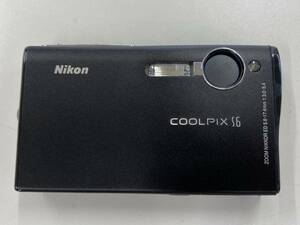 M-4876 【同梱不可】980円～ 現状品　Nikon/ニコン　COOLPIX S6　デジタルカメラ　デジカメ　ブラック　バッテリータイプ　