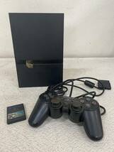 M-4832 【同梱不可】980円～ 現状品　PlayStation2 プレステ2　SCPH-70000　ブラック　メモリーカード8MB　ゲーム機　テレビゲーム　通電OK_画像1