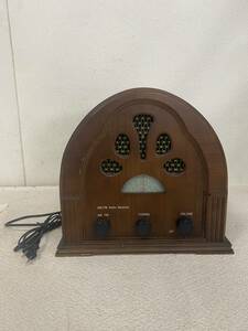 M-4970 【同梱不可】980円～ 現状品　AM/FM Radio Receiver　No.860　木製　ラジオ　オーディオ機器　アンティーク　昭和レトロ　