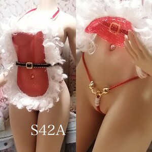 S42A★シースルー★透けちゃうXmasエプロンセット★コスチューム★1/6シームレス★ファイセン☆nagika