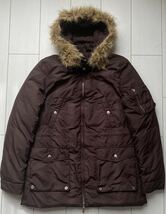 ralph lauren ラルフローレン fur ファー down ダウン ジャケット コート パーカー military ミリタリー N-3B brown ブラウン 茶 polo rrl_画像2