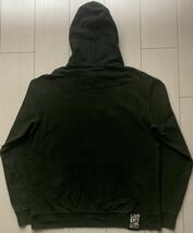 送料無料 美品 日本製 Back Channel bkcnl pullover parka hoodie バックチャンネル スウェット フーディ パーカー GREEN グリーン 緑 L XL_画像3