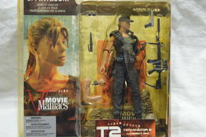 E122 未開封品 McFARLANE MOVIE MANIACS 5 TERMINATOR 2 ターミネーター2 サラ・コナー 帽子 AG フィギュア パッケージ焼け有