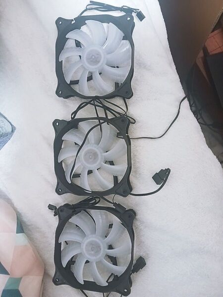 RGB ケースファンJR120 3個セット