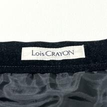 Lois CRAYON ロイスクレヨン ロングスカート プリーツ チェック ウール Mサイズ_画像6