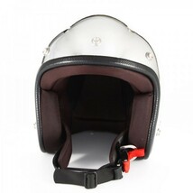 72JAM 女性用ジェットヘルメット&シールドセット JP MONO HELMET - メッキ Sサイズ:55-57cm +開閉式シールド JCBN-02 JPM-3S_画像4