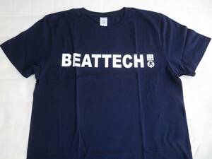  unused .... etc. . power base BEATTECH print short sleeves T-shirt navy blue navy M size beet Tec todoroki Beat Takeshi 