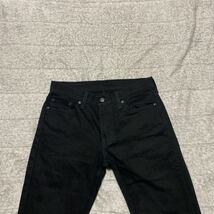 12B【着少】LEVIS リーバイス 511 デニム ジーンズ ジーパン パンツ 29 黒 ブラック SLIM スリム STRAIGHT ストレート 04511-0168_画像5