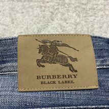 12B【着少】BURBERRY BLACK LABEL バーバリー ブラックレーベル デニム ジーンズ ジーパン パンツ 79 STRAIGHTストレート 株式会社三陽商会_画像4