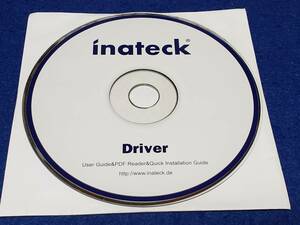 ドライバディスク　レア品　Inateck Driver　　User Guide ＆PDF reader&Quick Installation Guide 盤面キレイ　まとめ取引歓迎