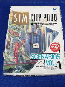 DSV機対応版　SIM CITY 2000 のシムシティ2000シナリオボリューム1　日本語版シムシティ2000が動作する環境で使用可能　未開封箱潰れてます