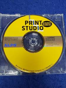 CD008 ALPS PRINT STUDIO 漢字Talk7.0以降 対応 Macintosh レトロ マッキントッシュ　グラフィックソフト 1995年 まとめ取引歓迎